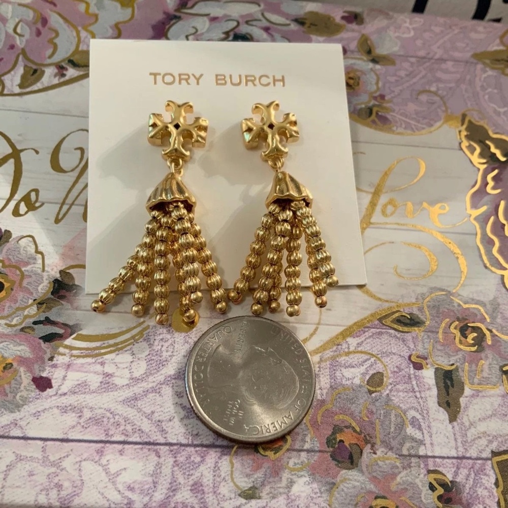 Tory burch smaller tassel earrings - Picture 6 of 7